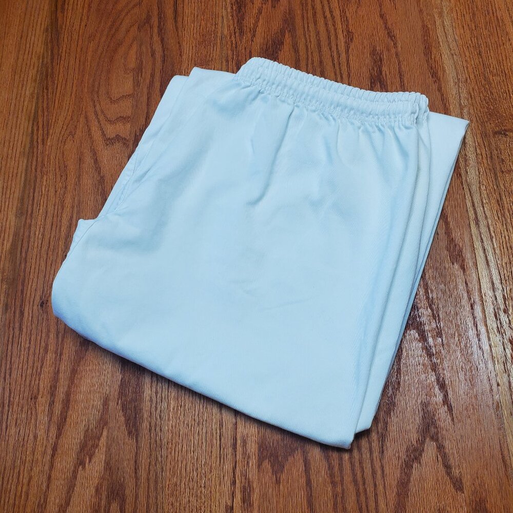 Gi pants for martial arts / karate.  Roomy, white, vintage, tie-waist